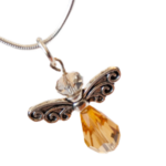Colier argint cu pandantiv inger Swarovski