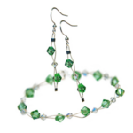 Set de bijuterii argint incrustate cu Swarovski