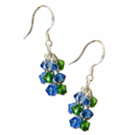 Cercei Swarovski argint cu design
