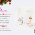 Colier argint cu inger pentru Craciun