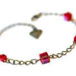 Brățară din aramă cu cristale Swarovski